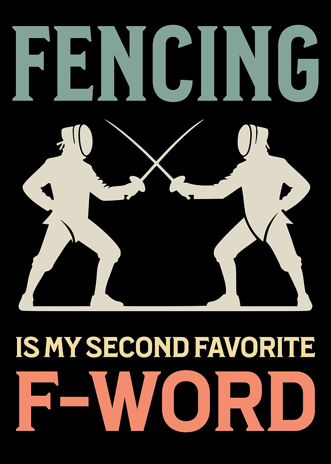 Funny Fencing Wall Art