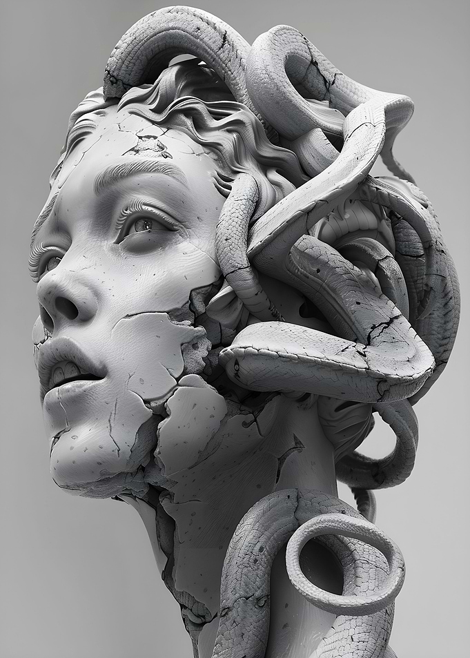 the statue of medusa