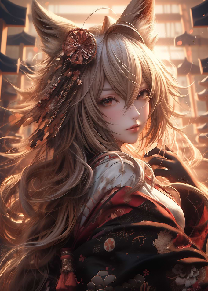 Cute Anime Samurai Girl