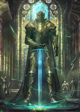 Stained Glass Paladin
