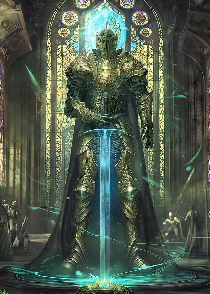 Stained Glass Paladin