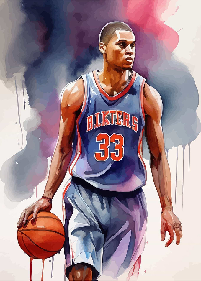 Basketball watercolor