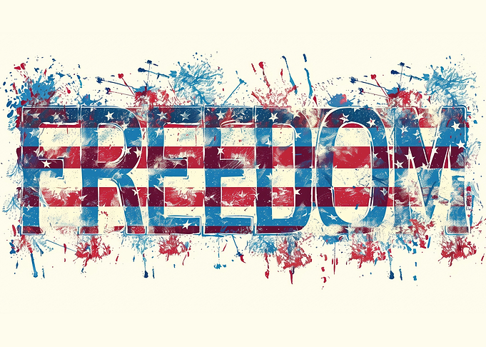 Freedom Flag Sign