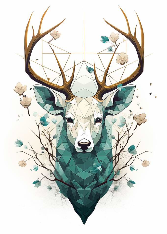 Geometric Deer