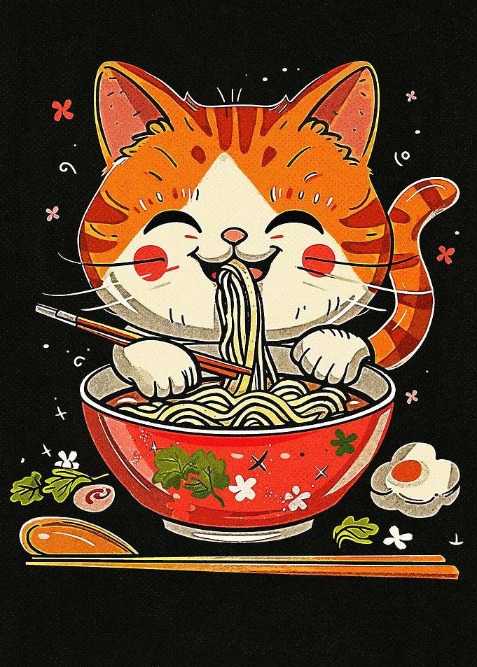 Japanese Cat Art