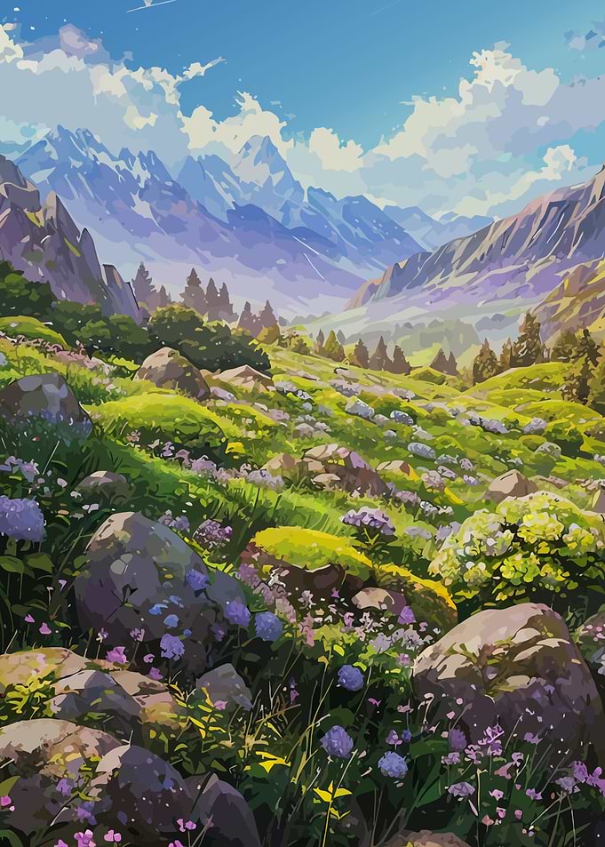 Rocks And Petals