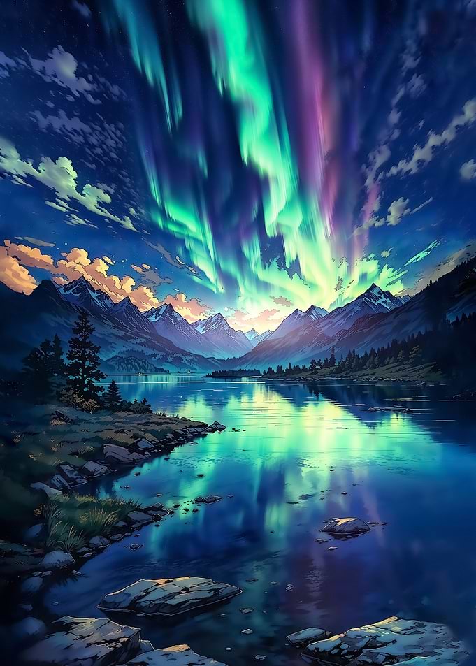 Anime Mountainscape