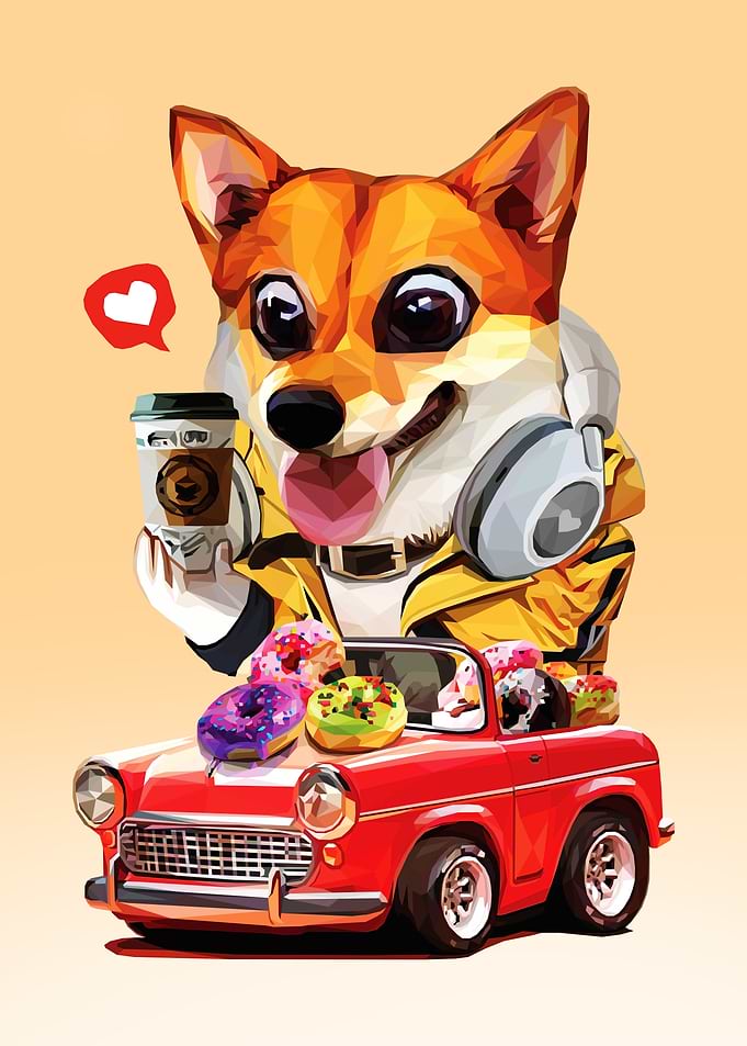 Driving Corgi