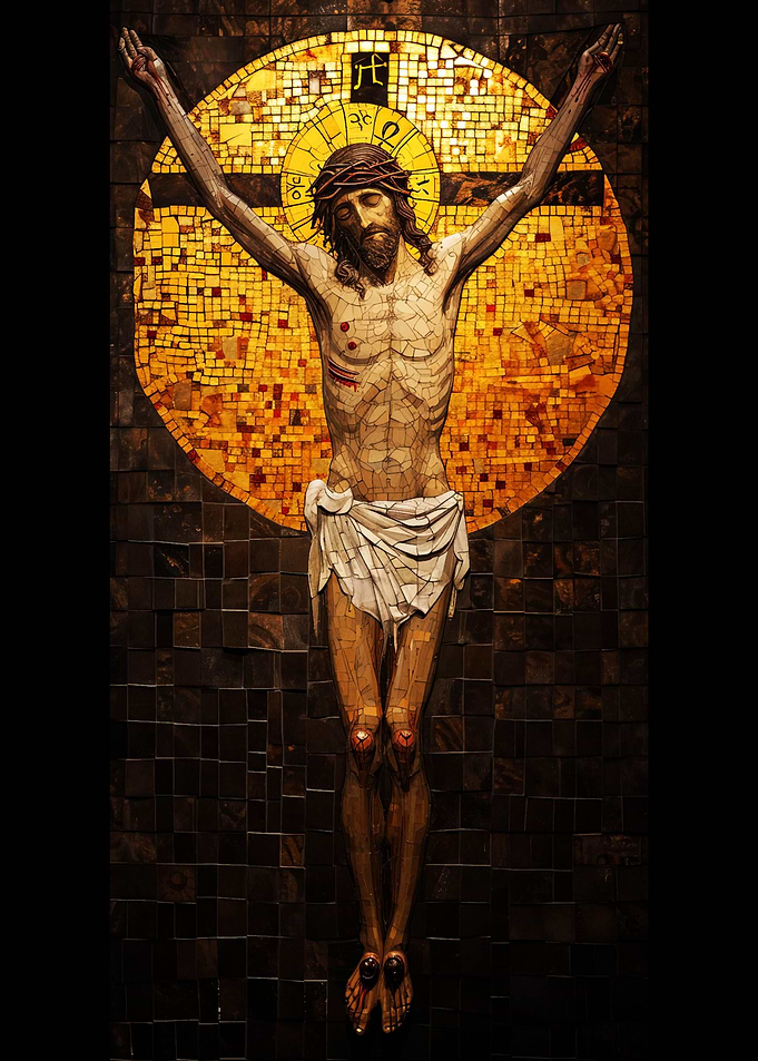 stain glass Jesus
