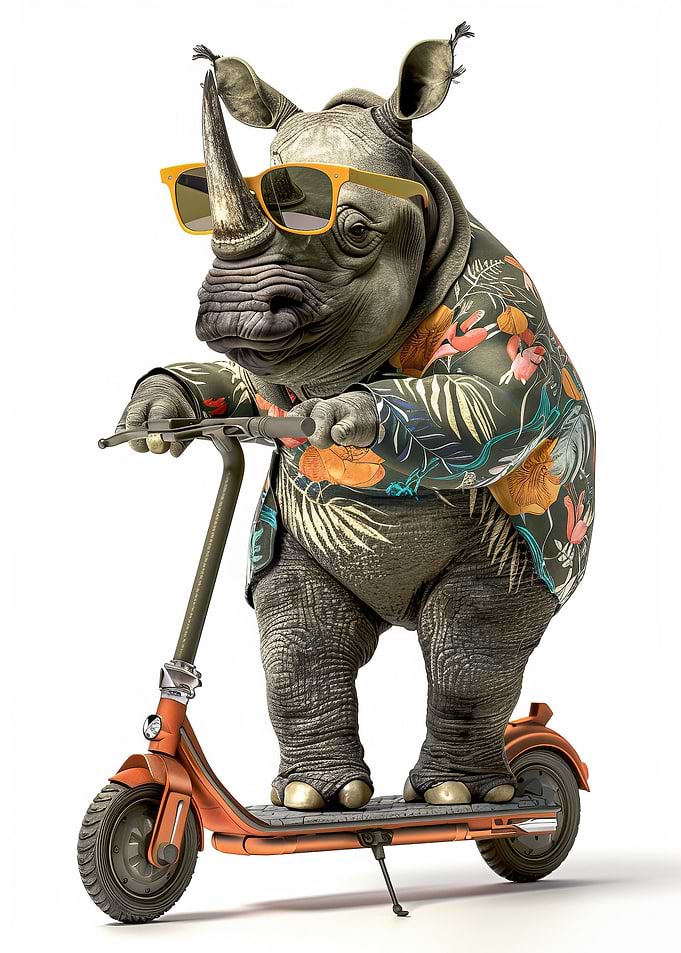 Rhinoceros Scooter
