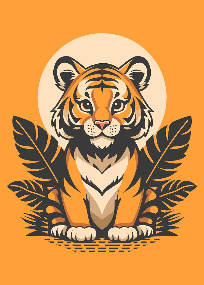 Cute Baby Tiger