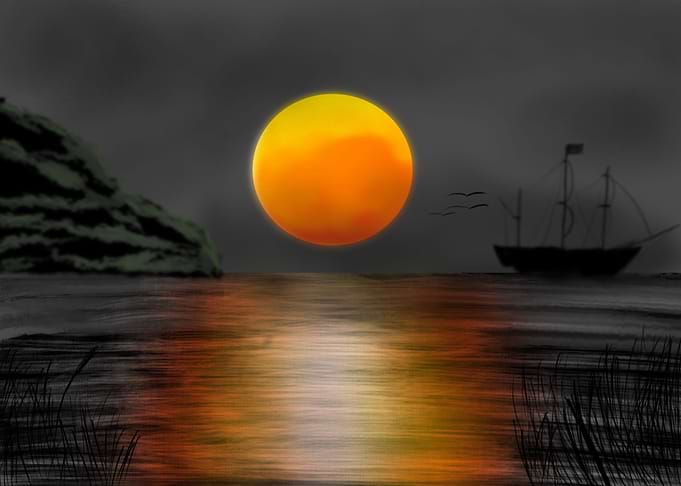 Sunset at Pirates Lagoon