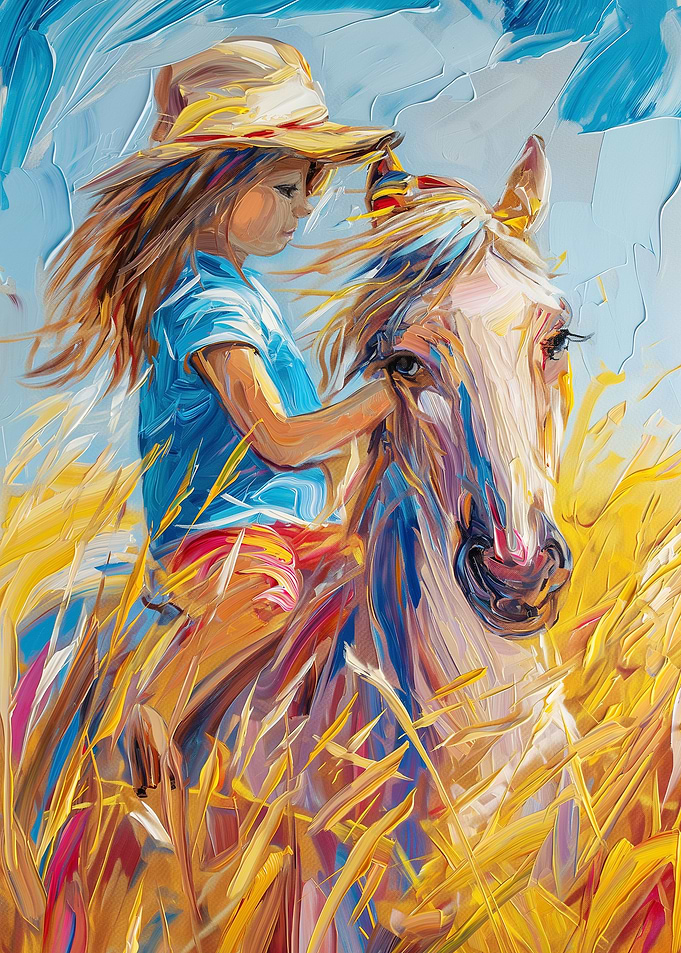 Baby and Horse