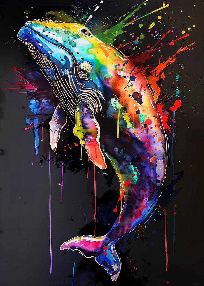 Whale Animal Painting