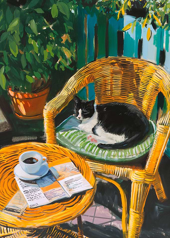 Cat Basking