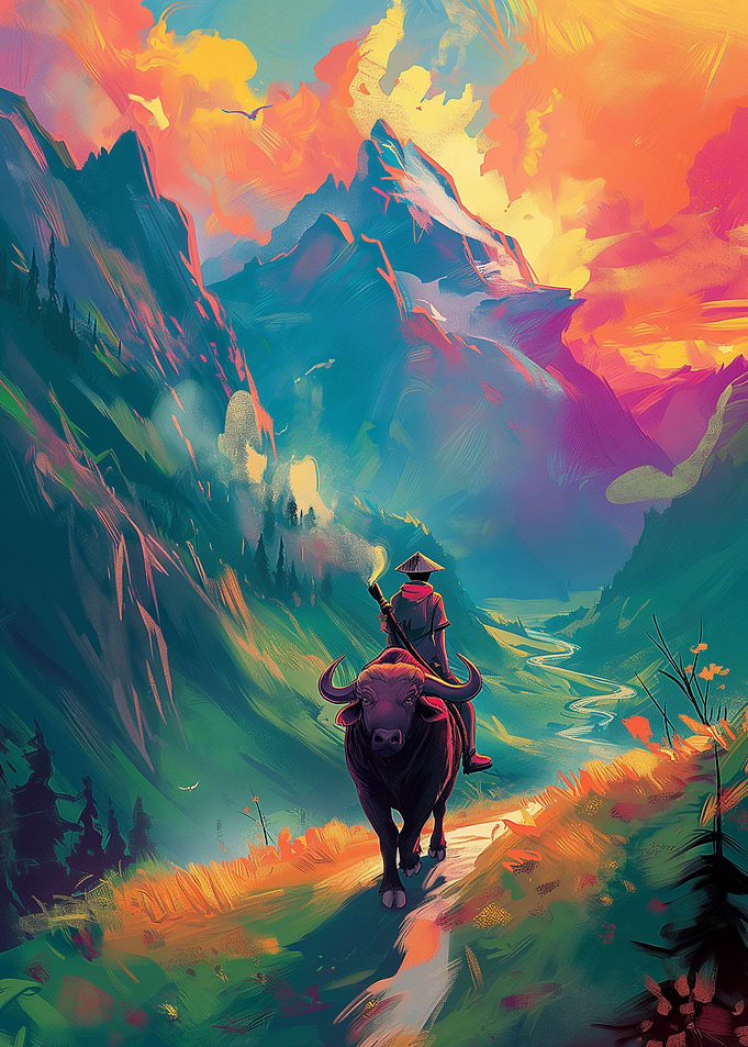 buffalo landscape art