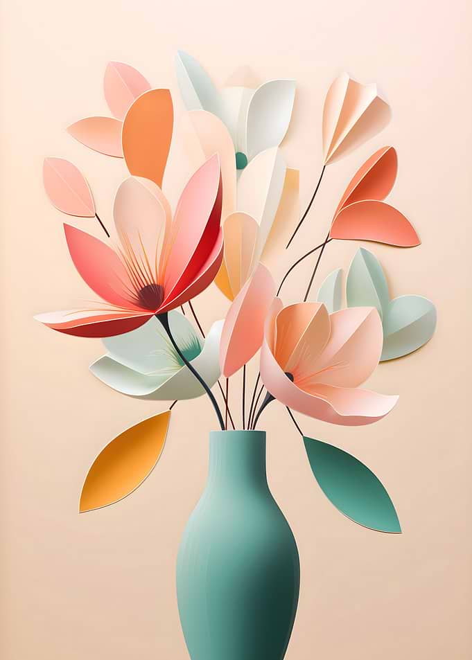 3D Pastel Vase