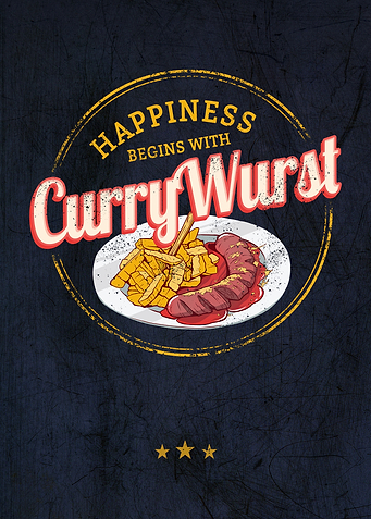 Currywurst Retro Sausage