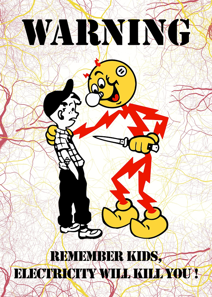 Reddy Kilowatt Warning