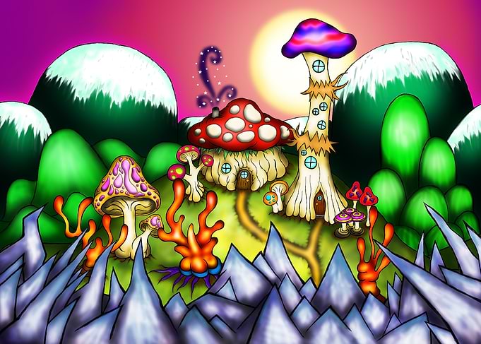 Alien Mushhut Village