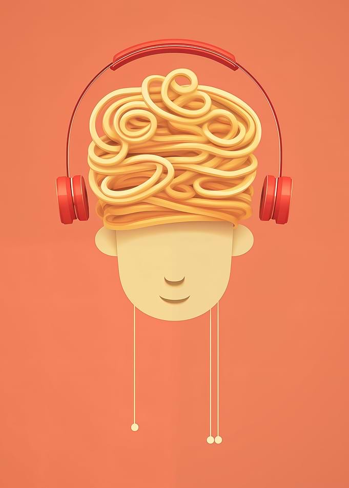 Headphones Music Funny Art