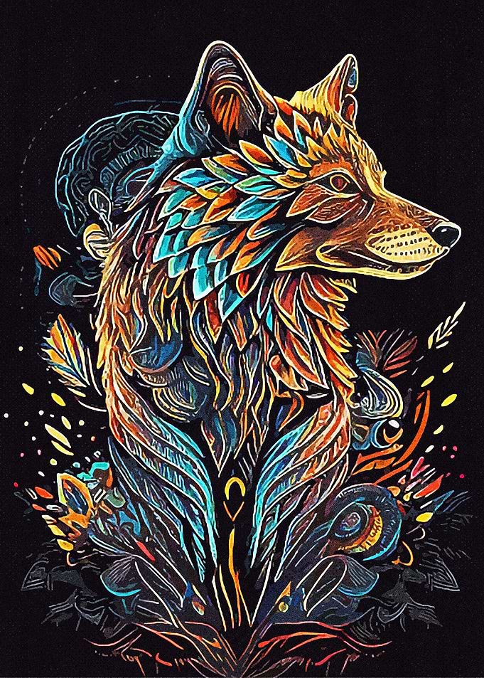 Wolf Art Mystic