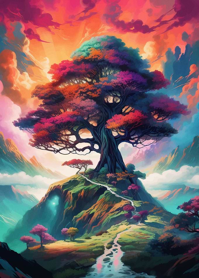 Tree Bonsai Moon Magic