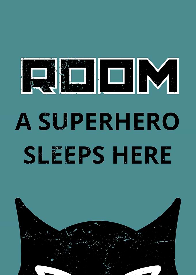 room a superhero sleeps