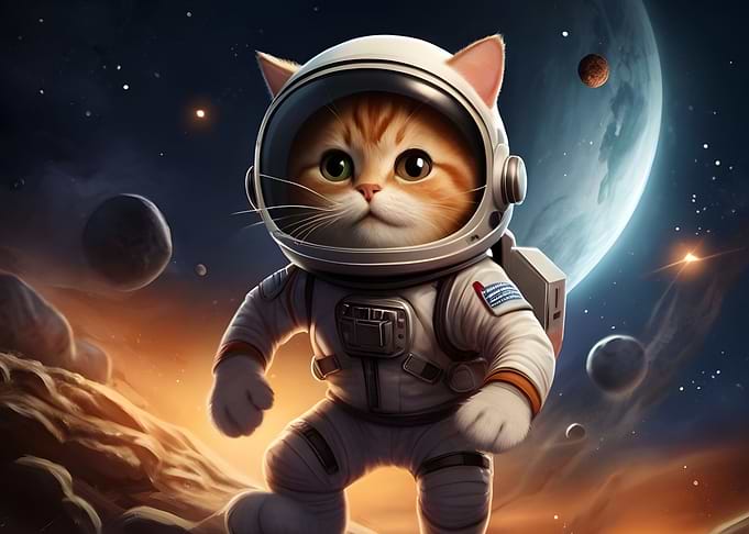 Astronaut Cat