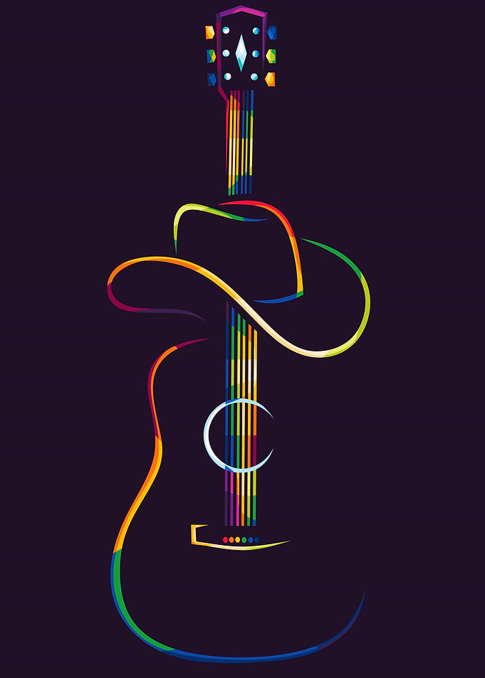 Guitar Pop Art