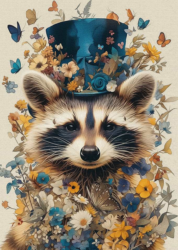 Raccoon the Fancy Bandit
