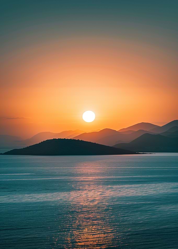 Sunset Serenity Seas