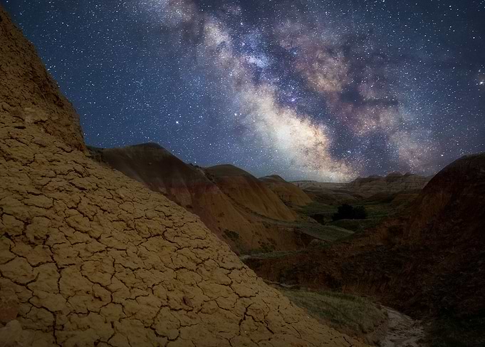 Badlands Milky Way