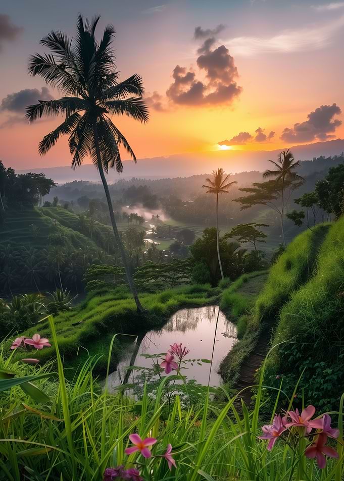 Tropic Dawn over Terraces