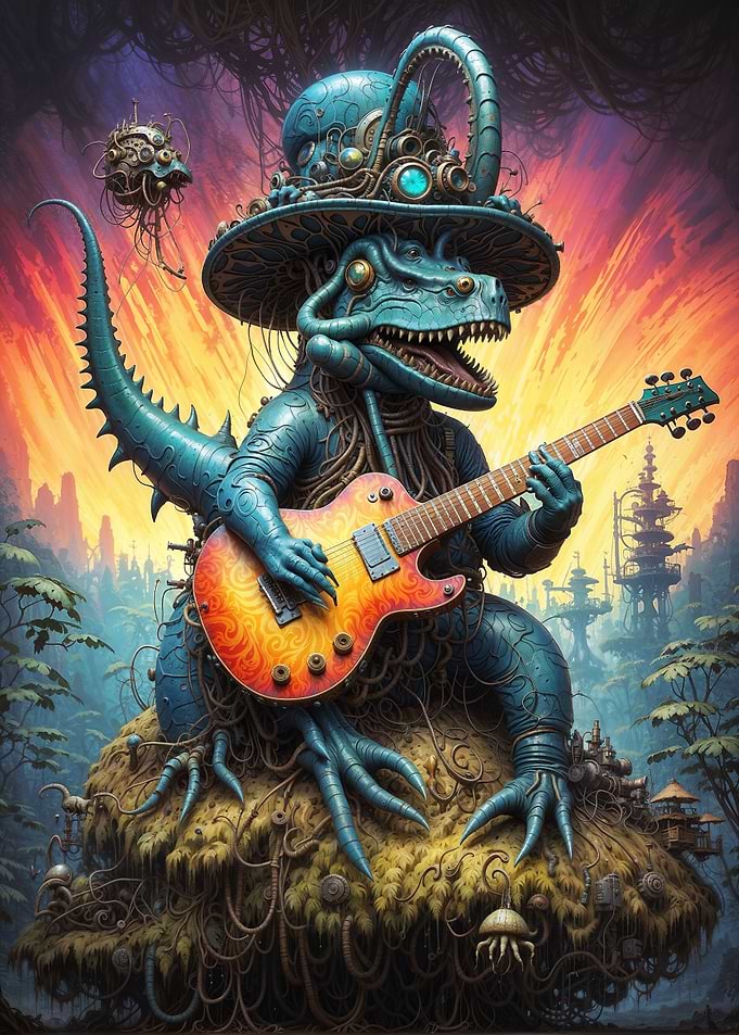 Biopunk Dinosaur Serenades
