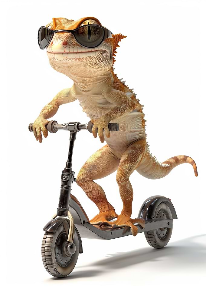Crested Gecko Scooter