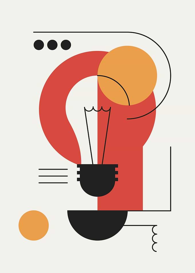 Abstract light bulb