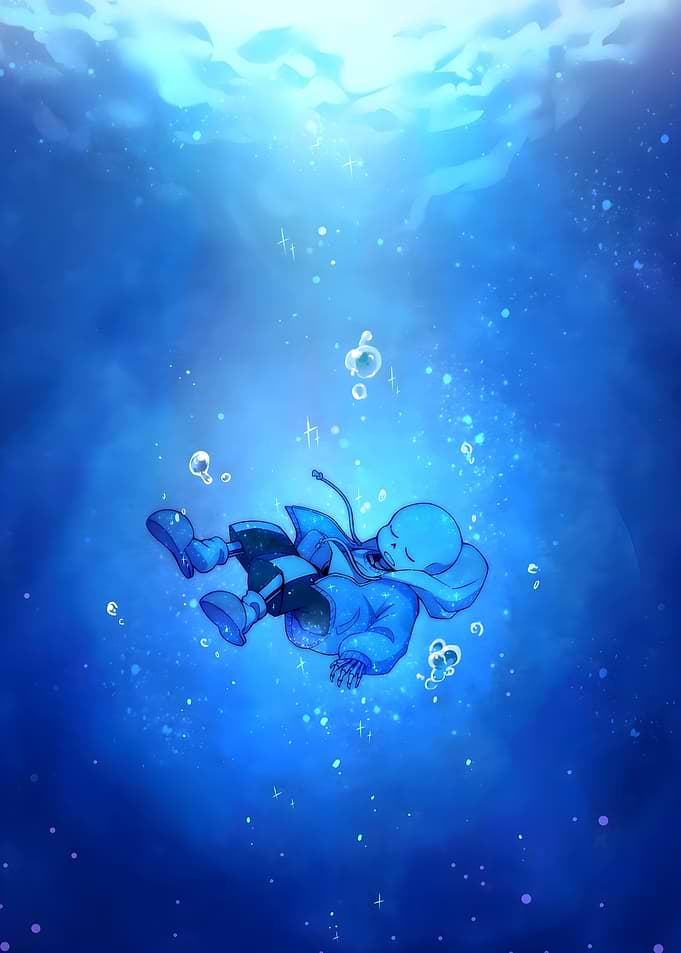 Sans Underwater Undertale