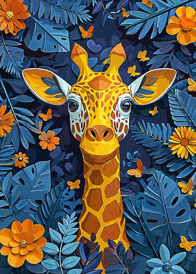 Giraffe Abstract