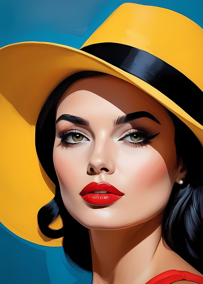 Woman Portrait With Hat
