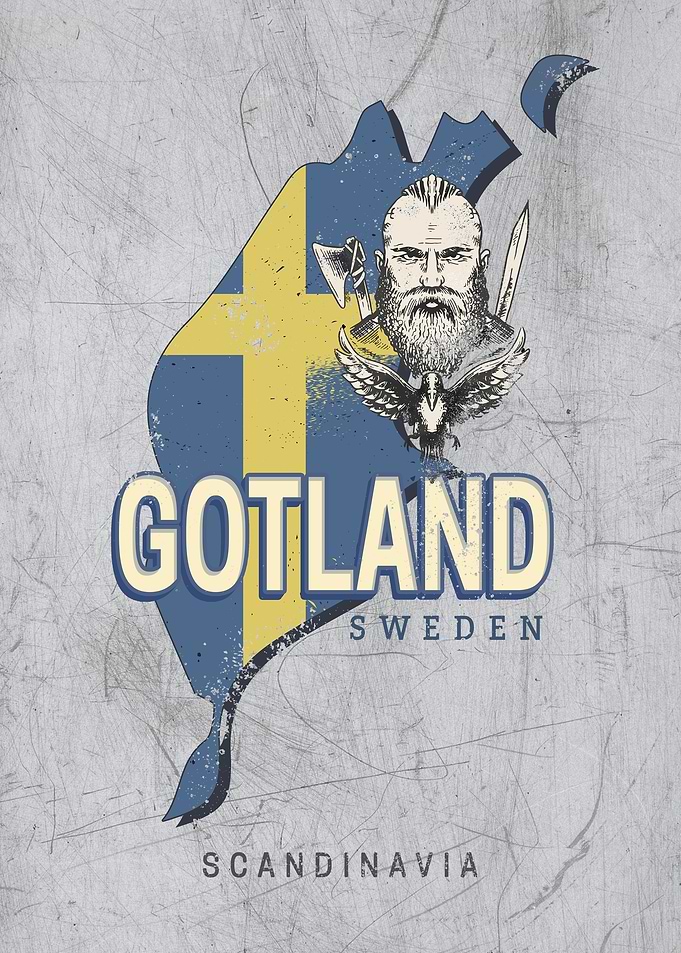 Gotland Sweden Viking Map