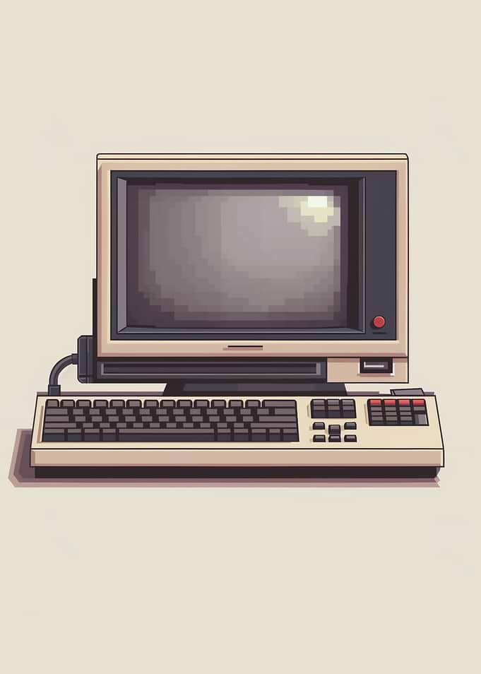 8bit Pixel Art Computer
