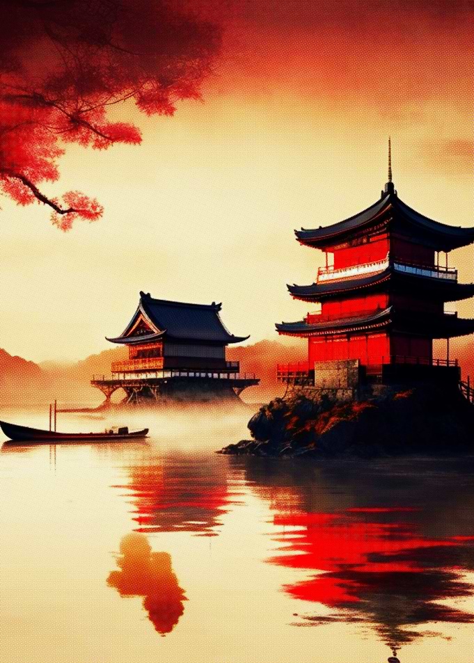 Japan Red Castle
