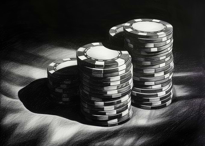 Charcoal Poker Chips