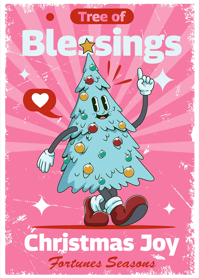 Joyful Christmas Pine Tree