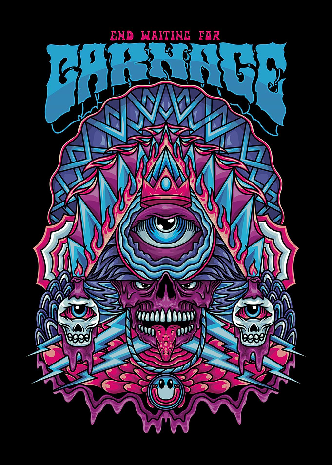 One Eyed Monster With Text