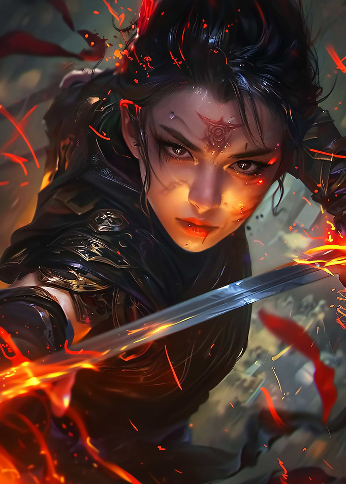 Sword Fight Woman