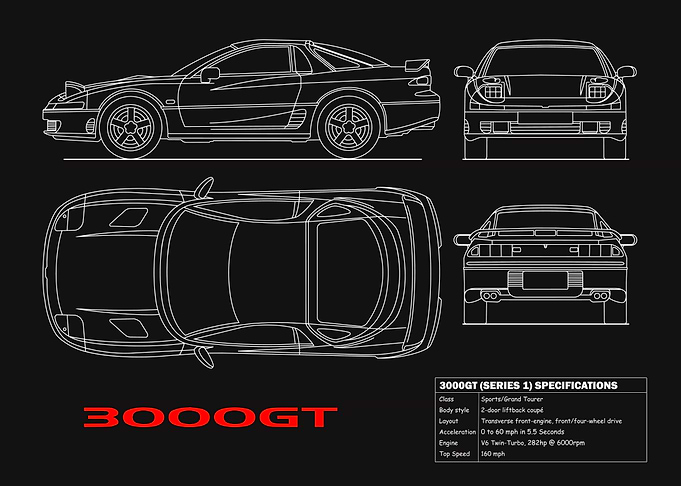 3000GT Blueprint