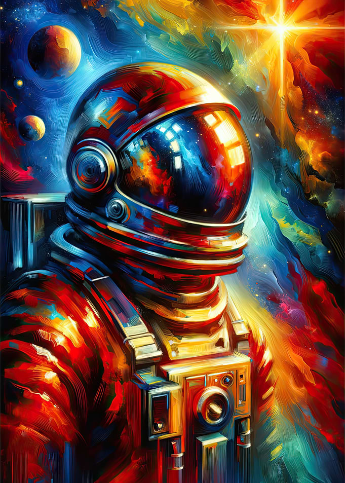 Expressive Astronaut Art