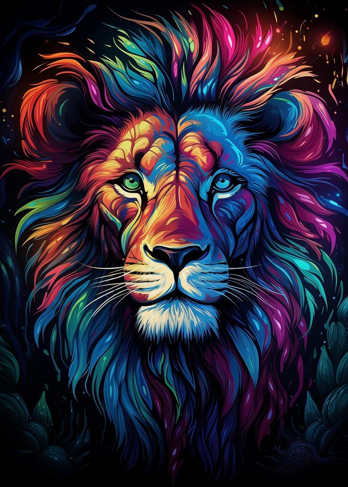 Lion Watercolor